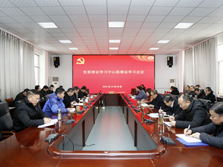 【深入学习贯彻党的十九届六中全会精神】半岛(中国)官方_半岛网页版召开党委理论学习中心组理论学习会议